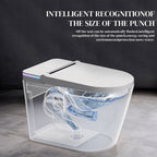 Smart Toilet, One Piece Bidet Toilet for Bathrooms,Modern Elongated Toilet with Warm Water,Dual Auto Flush,Foot Sensor Operation