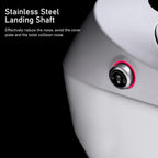 Smart Toilet, One Piece Bidet Toilet for Bathrooms,Modern Elongated Toilet with Warm Water,Dual Auto Flush,Foot Sensor Operation