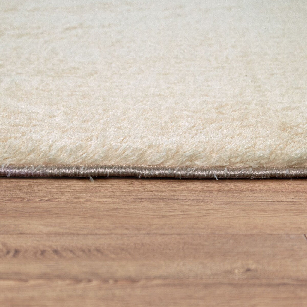 Soft Washable Area Rug with Anti-Slip Backing in solid Colors