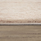 Soft Washable Area Rug with Anti-Slip Backing in solid Colors