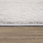 Soft Washable Area Rug with Anti-Slip Backing in solid Colors