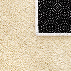 Soft Washable Area Rug with Anti-Slip Backing in solid Colors