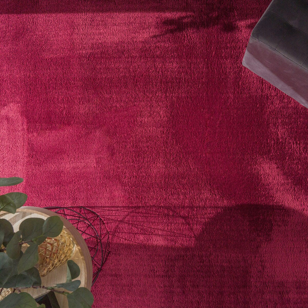 Soft Washable Area Rug with Anti-Slip Backing in solid Colors