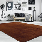 Soft Washable Area Rug with Anti-Slip Backing in solid Colors