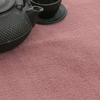 Soft Washable Area Rug with Anti-Slip Backing in solid Colors