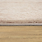 Soft Washable Area Rug with Anti-Slip Backing in solid Colors