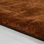 Soft Washable Area Rug with Anti-Slip Backing in solid Colors