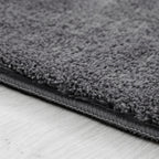Soft Washable Area Rug with Anti-Slip Backing in solid Colors