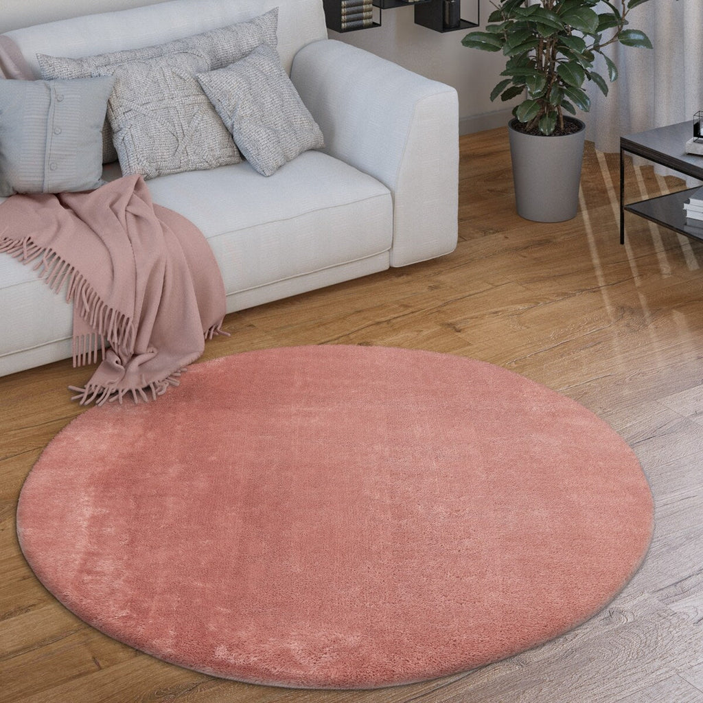 Soft Washable Area Rug with Anti-Slip Backing in solid Colors