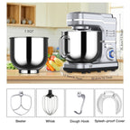 Stand Mixer - 7.5QT Capacity, 10-Speed Settings, 660W Motor