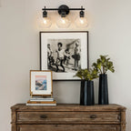 Starsky 4-Lights Modern Dimmable Bathroom Vanity Light with Globe Glass Shade