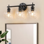 Starsky 4-Lights Modern Dimmable Bathroom Vanity Light with Globe Glass Shade