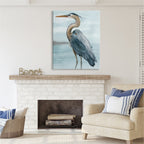 Stupell Heron Bird on Beach Canvas Wall Art Design by Grace Popp
