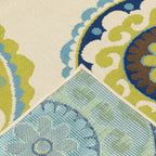 Vista Home Catalina Floral Medallions Indoor/ Outdoor Area Rug--