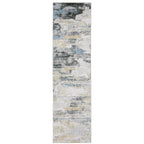 Vista Home Marissa Washable Abstract Grey/ Blue Indoor Area Rug
