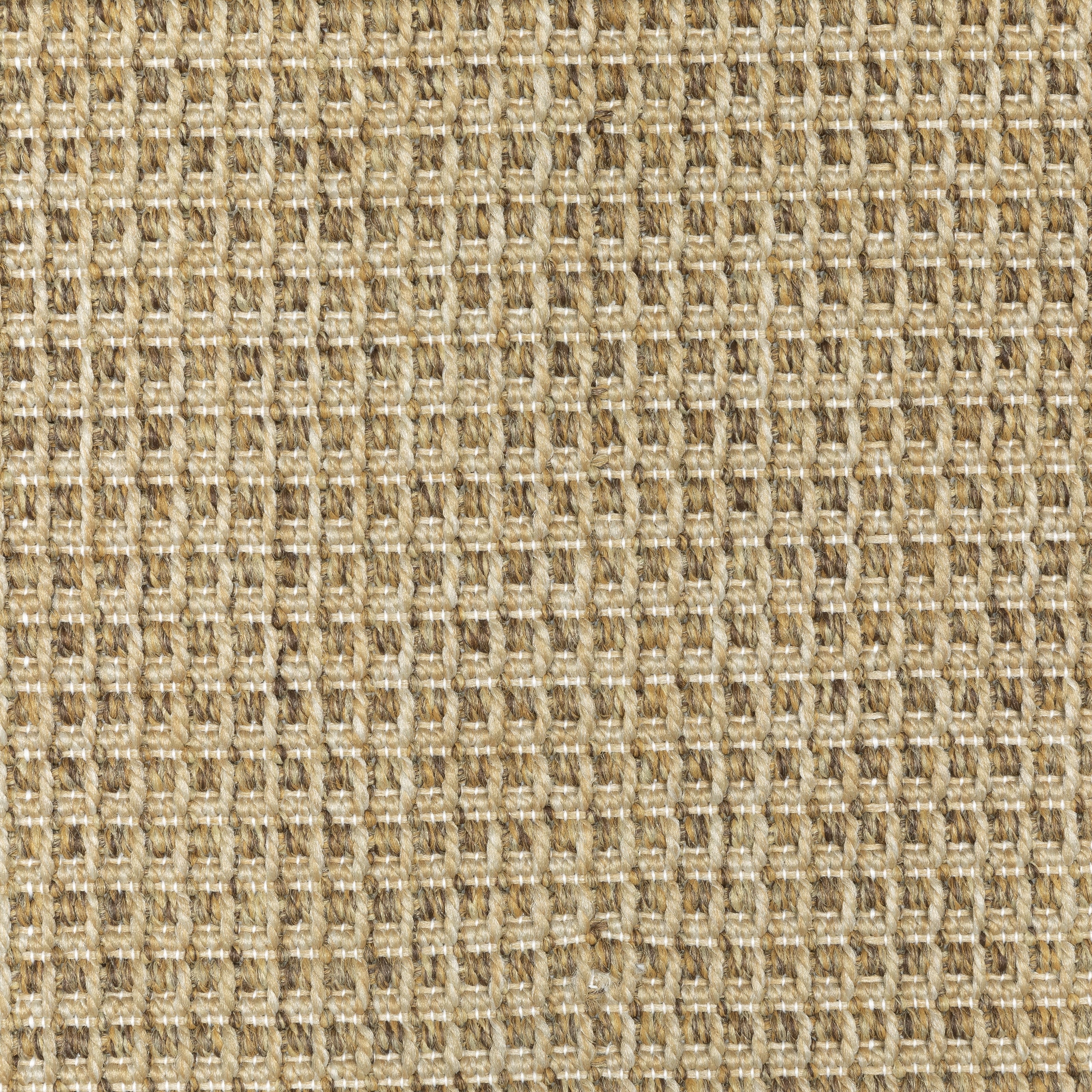 Style Haven Veranda Light Brown Solid Textured Indoor-Outdoor Area Rug