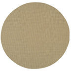Style Haven Veranda Light Brown Solid Textured Indoor-Outdoor Area Rug
