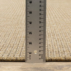 Style Haven Veranda Light Brown Solid Textured Indoor-Outdoor Area Rug