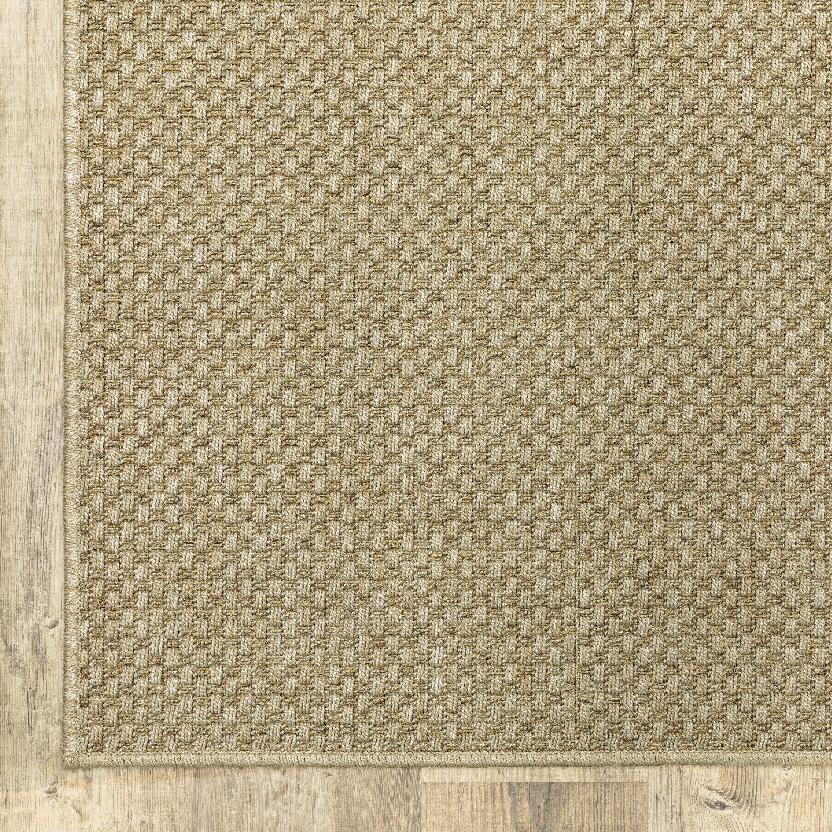 Style Haven Veranda Tonal Woven Basket Weave Indoor-Outdoor Rug