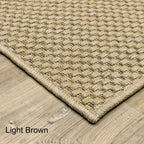 Style Haven Veranda Tonal Woven Basket Weave Indoor-Outdoor Rug