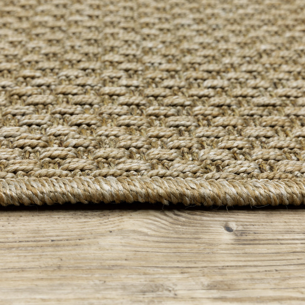 Style Haven Veranda Tonal Woven Basket Weave Indoor-Outdoor Rug