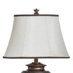 StyleCraft Magonia Table Lamp - Cream, Off-White With Antique Gold Accent Finish