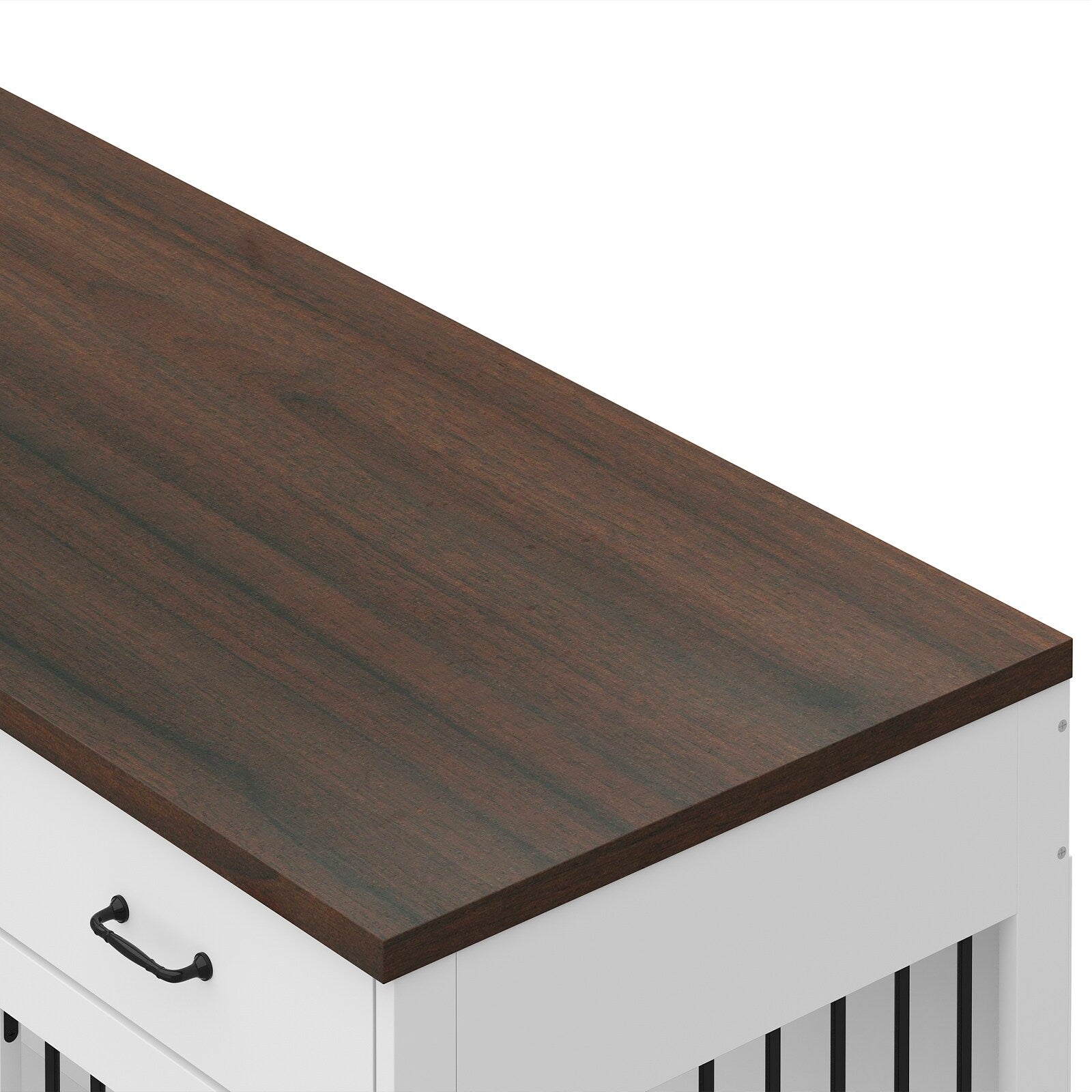 Stylish Wooden Dog Crate Furniture with Storage, 3 Drawers