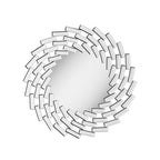 Sunburst Shape Wall Mirror Round Accent Mirror