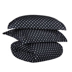 Superior Thread Count 600TC Polka Dot Cotton Blend Duvet Cover Set