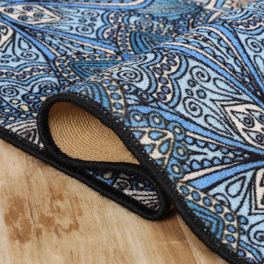 Superior Cassidy Floral Boho Non-Slip Indoor Outdoor Area Rug