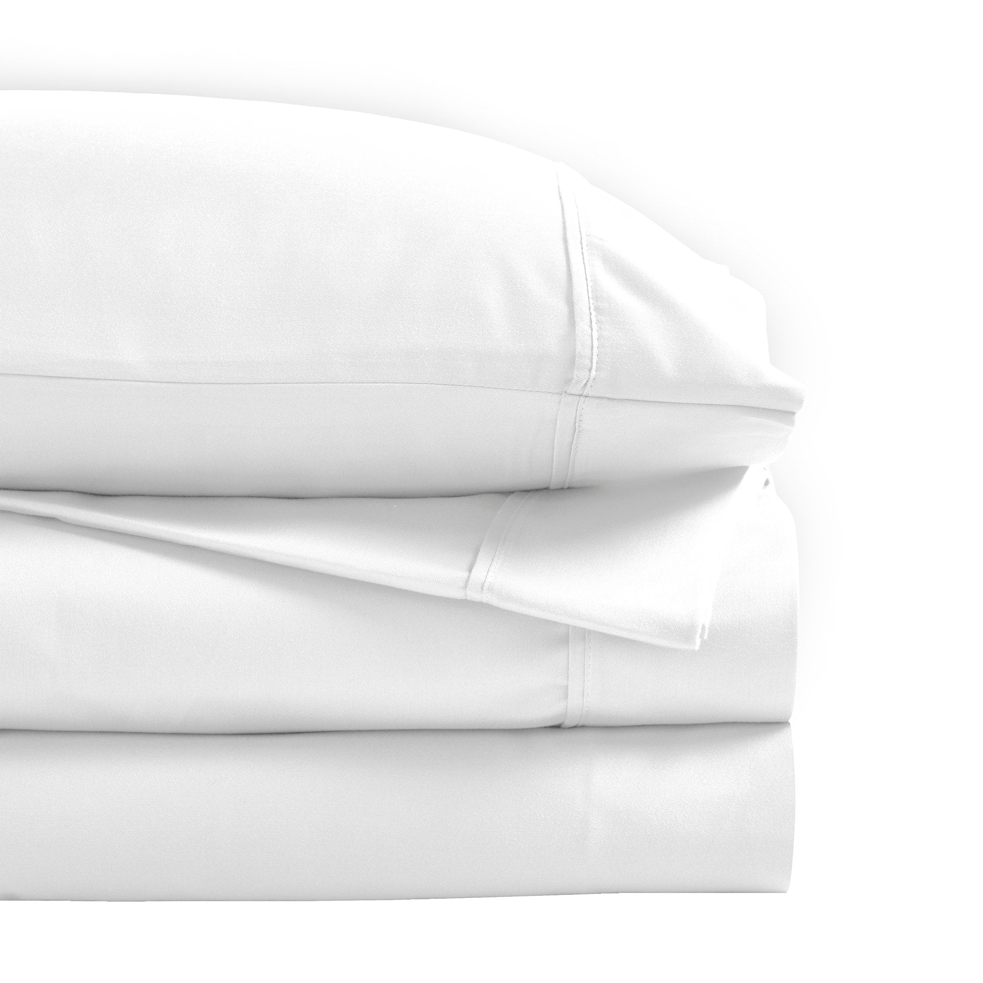 Superior Cotton Blend 1200 Thread Count Solid Deep Pocket Bed Sheet Set
