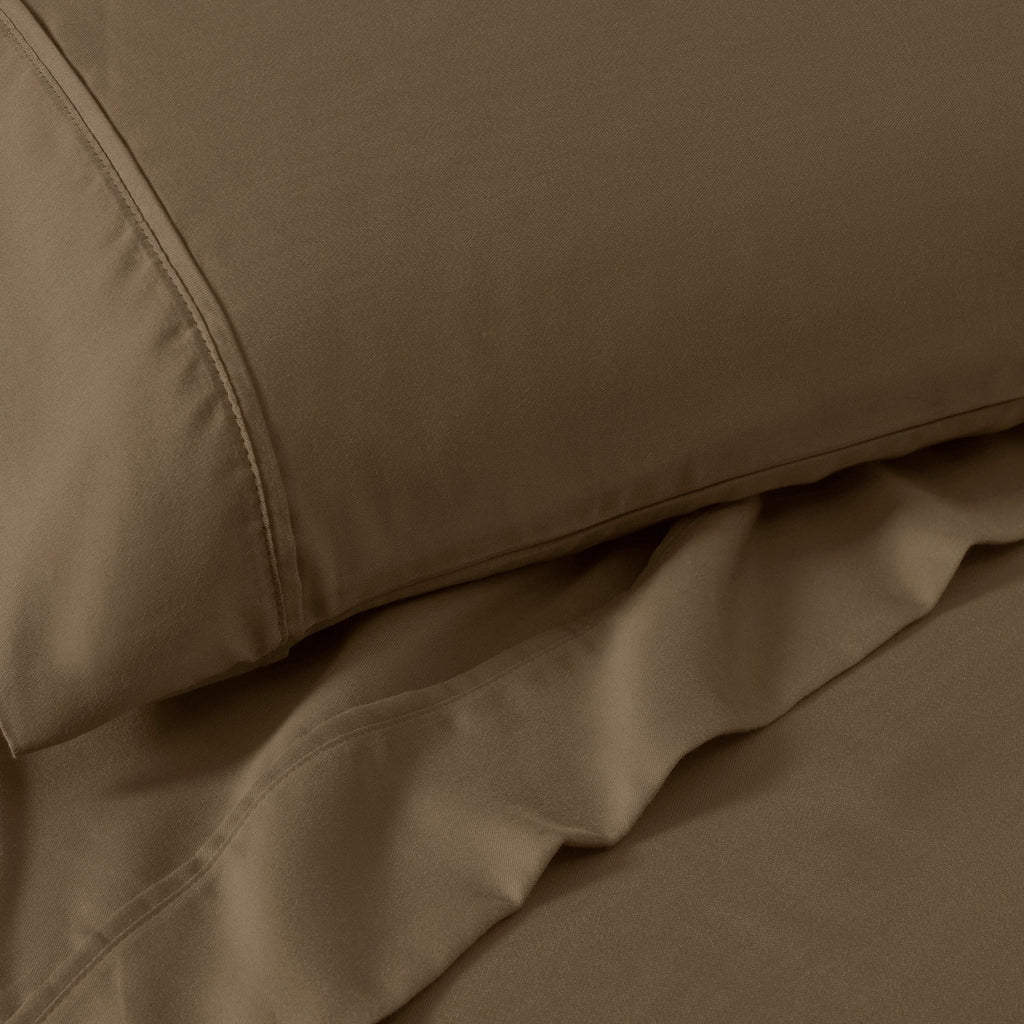 Superior Cotton Blend 1200 Thread Count Solid Deep Pocket Bed Sheet Set