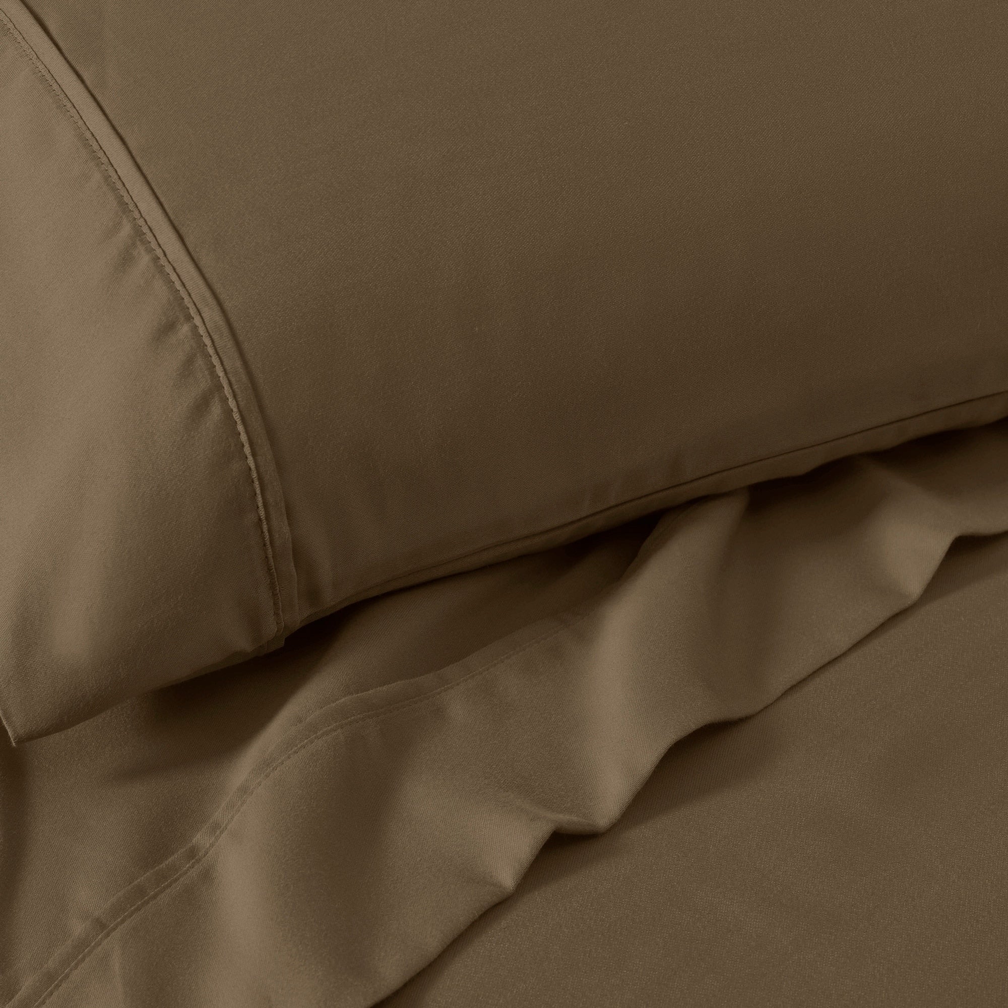 Superior Cotton Blend 1200 Thread Count Solid Deep Pocket Bed Sheet Set