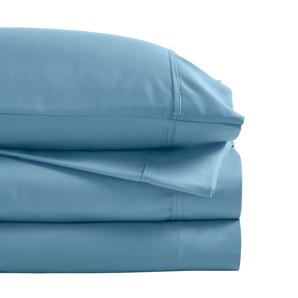 Superior Cotton Blend 1200 Thread Count Solid Deep Pocket Bed Sheet Set