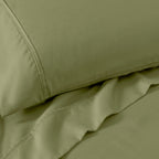 Superior Cotton Blend 1200 Thread Count Solid Deep Pocket Bed Sheet Set