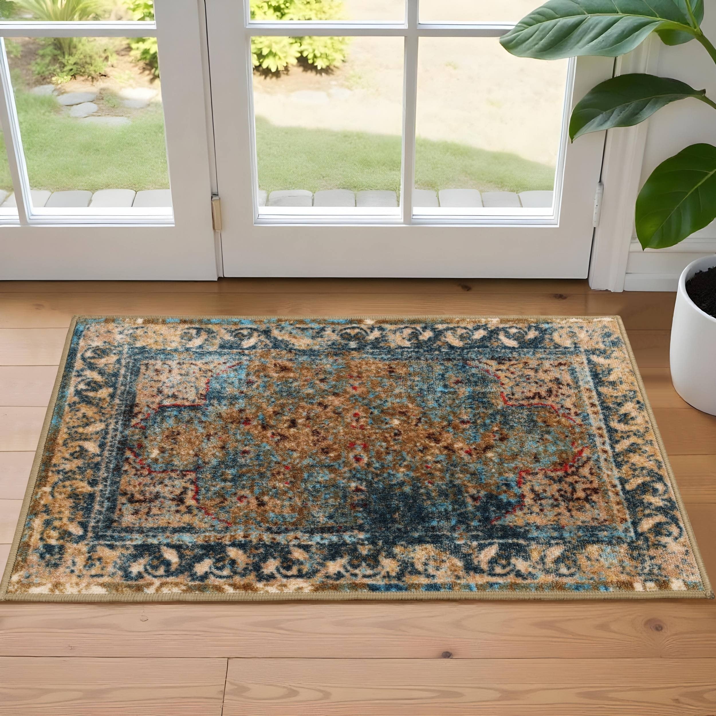 Superior Daelyn Printed Non-Slip Indoor Area Rug