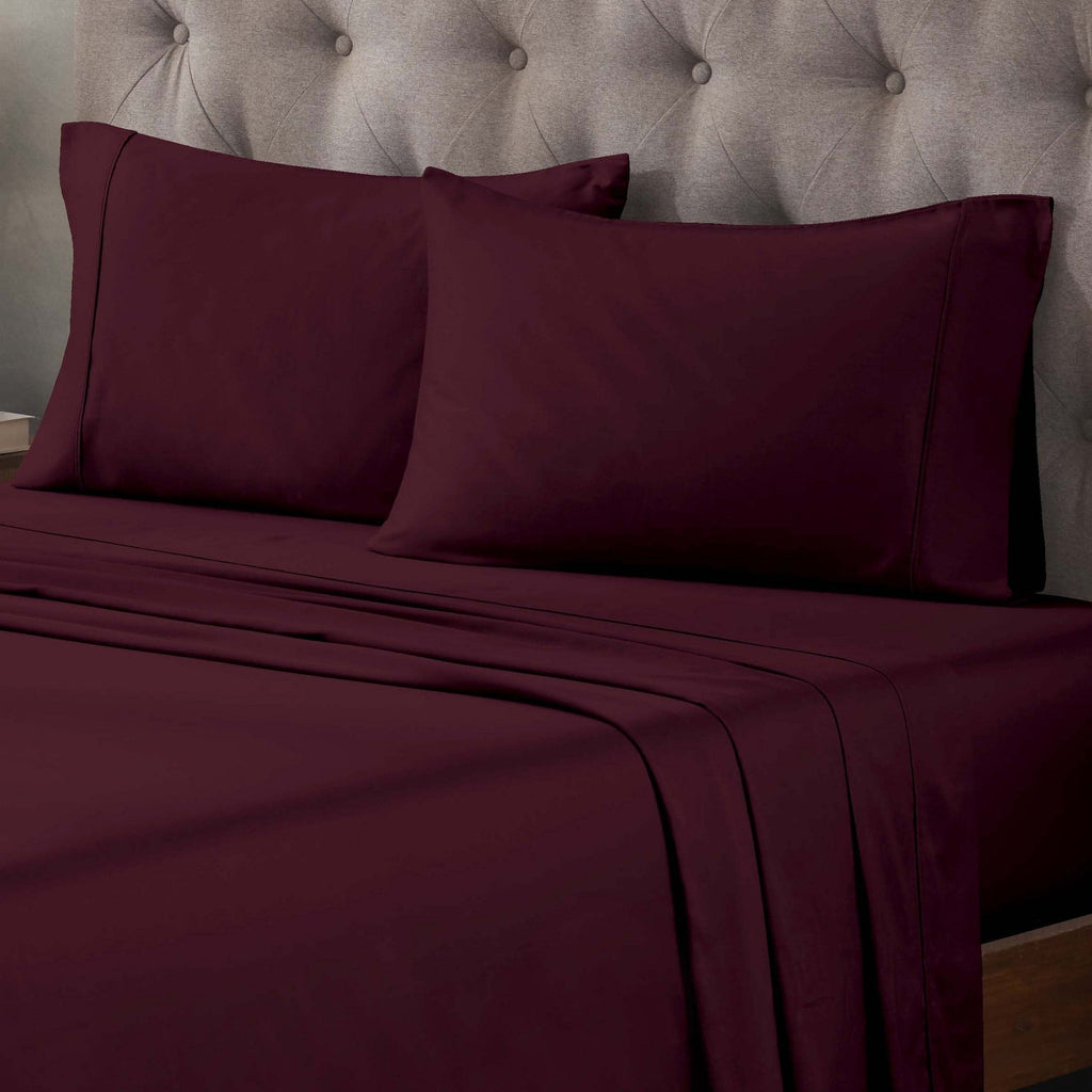 Superior Egyptian Cotton 400 Thread Count Solid Deep Pocket Bed Sheet Set