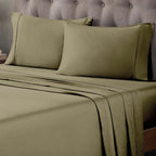 Superior Egyptian Cotton 400 Thread Count Solid Deep Pocket Bed Sheet Set