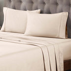Superior Egyptian Cotton 400 Thread Count Solid Deep Pocket Bed Sheet Set