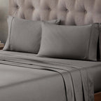 Superior Egyptian Cotton 400 Thread Count Solid Deep Pocket Bed Sheet Set