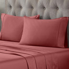 Superior Egyptian Cotton 400 Thread Count Solid Deep Pocket Bed Sheet Set