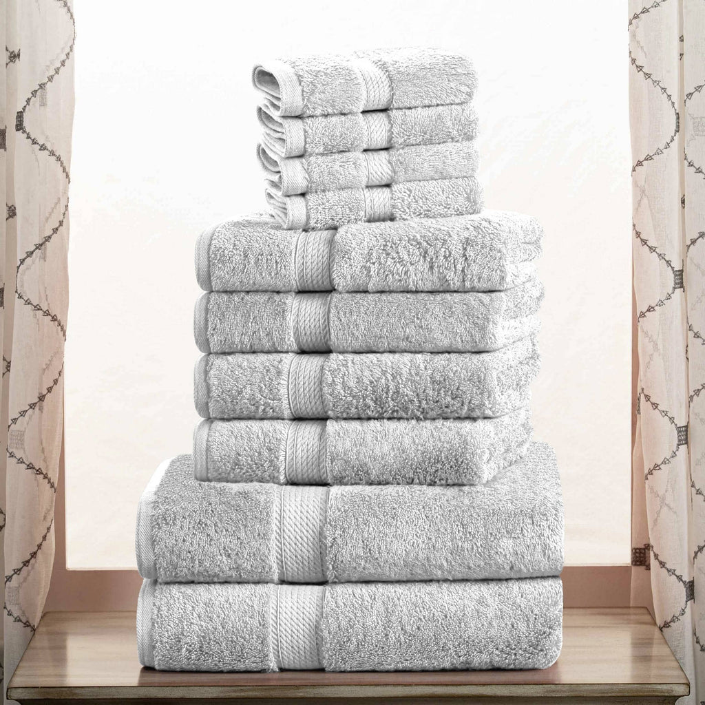 Superior Egyptian Cotton Pile Heavyweight 10-Piece Towel Set