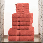 Superior Egyptian Cotton Pile Heavyweight 10-Piece Towel Set