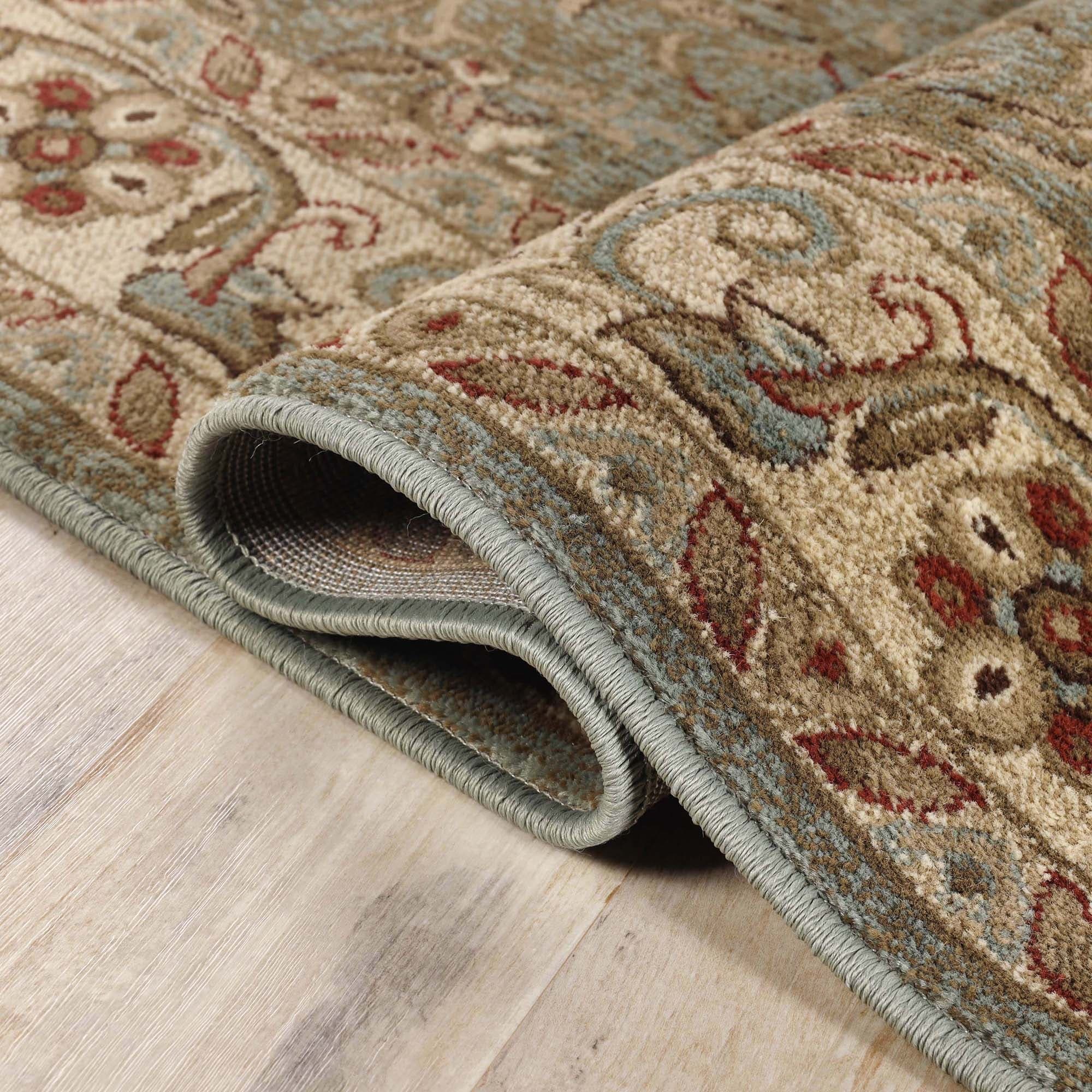 Superior Heritage Traditional Floral Scroll Indoor Area Rug