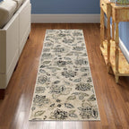 Superior Jacobean Farmhouse Floral Indoor Area Rug
