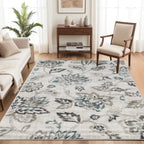 Superior Jacobean Farmhouse Floral Indoor Area Rug