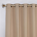 Superior Modern Solid Washable Room Darkening Blackout Curtains, Set of 2 Panels