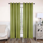 Superior Modern Solid Washable Room Darkening Blackout Curtains, Set of 2 Panels