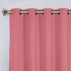 Superior Modern Solid Washable Room Darkening Blackout Curtains, Set of 2 Panels