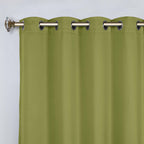 Superior Modern Solid Washable Room Darkening Blackout Curtains, Set of 2 Panels